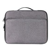 180 Degree Full Open Tablet Bag Protective Laptop Bag-Gray L