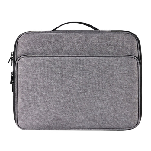 180 Degree Full Open Tablet Bag Protective Laptop Bag-Gray L