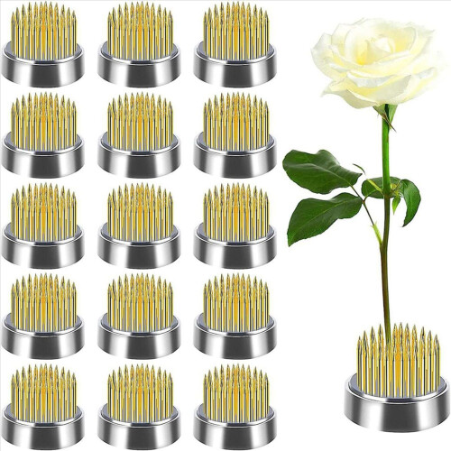 48 peças de suportes para arranjos florais Kenzans, com pinos redondos, para vasos e arranjos de flores (0,9 polegadas). 1