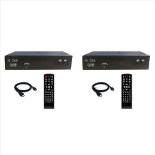 2X DVB T2 HEVC 265 Digital TV Tuner DVB-T2 265 1080P HD Decoder USB Terrestrial TV Receiver Set Top Box EU Plug