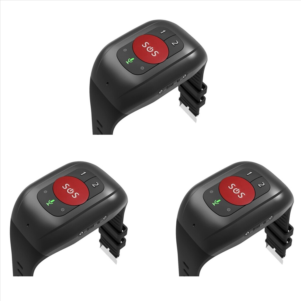 3X Elderly 4G Sos Watch Gps Tracking Wristband Bracelet Emergency Alarm Gps Tracking Heart Rate Blood Pressure Monitor-B 4852840274525