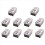 10X spanningstransformator voeding AC 110/220V naar DC 12V 1A zilver 1