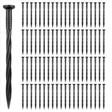 160 stuks 8 inch plastic landschapsrandverankeringspalen voor gazon, tuin, gazon, tuinpalen voor bestratingsranden