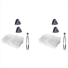 2X Air Fryer Rack for Foodi Grill XL Air Fryer, Multi-Layer Dehydrator Rack Toast Rack Air Fryer Accessories