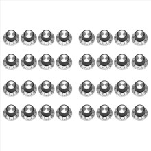 32 x Potentiometer Pot Metalen Knop met 0-9 Draaitafel voor 6mm As Knop