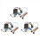 3X Automatic Irrigation Module DIY Kit Automatic Watering Module Soil Moisture Detection Automatic Water Pumping 1