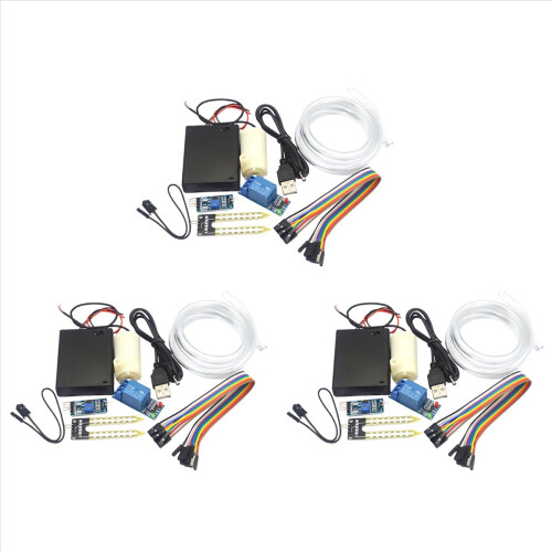 3X Automatic Irrigation Module DIY Kit Automatic Watering Module Soil Moisture Detection Automatic Water Pumping