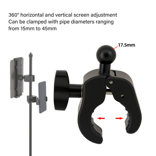 Adjustable Handlebar Grip Support for Device from 4.5 to 9.7in 1