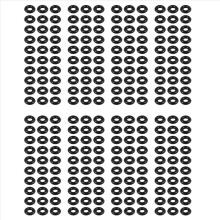 240 Anéis de Borracha em Formato de O, 2,5 mm x 6,5 mm x 2 mm, para Pesca com Minhoca