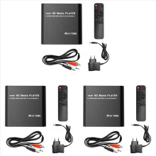 3X MKV 264 HDD Multimediaspeler Full HD 1080P USB Mediaspeler met SD Media TV Box EU-STEKKER