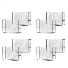 8-pack salonstoelhoezen, transparante vierkante hoezen voor de achterkant van kappersstoelen, geschikt voor de meeste standaardstoelen