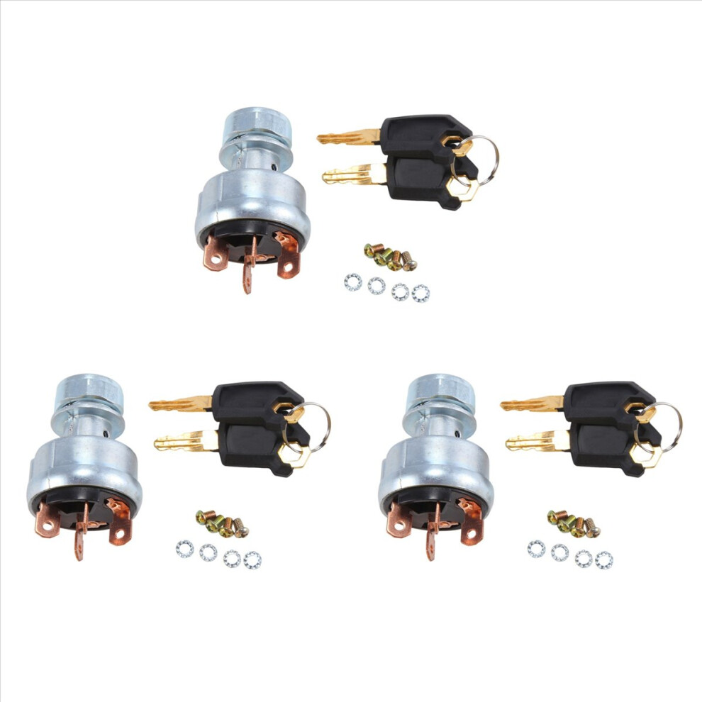 3X Ignition Switch 4 Wire With 6 Keys 9G-7641 9G7641 For Cat Excavator 229 306 320 330 322 375 4852840268289