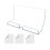 Supports muraux réglables pour tablettes en-Couleur transparente 1