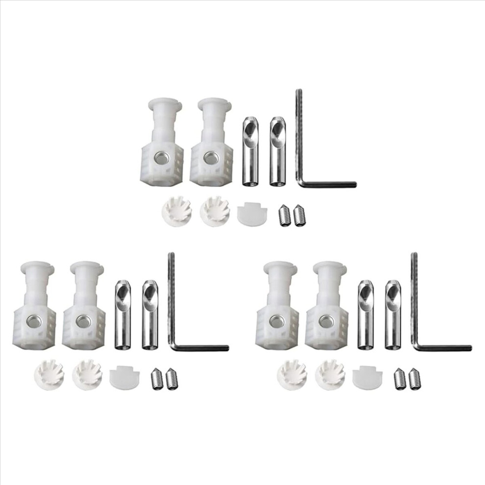3X Wall Hung Toilets Fixing Kits Fixing Screws Fixing Bolts Universal Wall Mounting Toilet Seat Fixing Bolts Screws Set 4852840267138