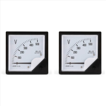 2X 6L2 Voltmetro AC 500V Tipo puntatore Misuratore di tensione Testata meccanica