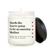 Pregnancy Gift Soy Wax Lavender Scented Candle for Expecting Mothers with Calming Aroma