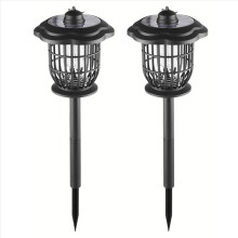 2X Solar Mosquito Repellent Lights Solar Lace Floor Plug Models Mosquito Lights Dual Charging Mode