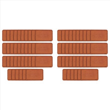 80Pcs Rectangle Blank Leather Patches 2X3Inch Brown Hat Patches for Hats Jackets Backpacks DIY Repairing Knitting Sewing