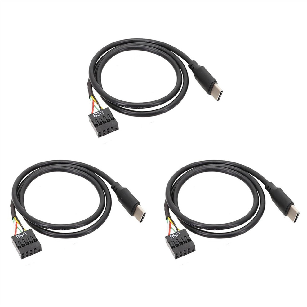 3Pcs Usb 9Pin To Usb Type C Cable For Computer Motherboard To Usbc Secondary Screen Pc Lcd Screen 9Pin Usb Cable Adapter 4852840278134