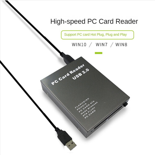 3X USB2.0 PCMCIA Card Reader Card Reader PC Card Reader USB 2.0 to PC PCMCIA Adapter Flash Disk Memory Card 1