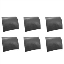 6x antislip kunstleren hoofdsteunbeschermer voor relaxfauteuil, hoofdsteunhoes voor meubels, hoezen, zwart