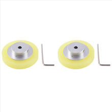 2X Diameter 60mmx6mm Industrial Aluminum Measuring Encoder Meter Wheel for Industrial Encoder Accessories Encoder Wheel