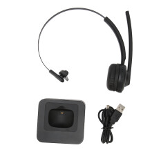 Noise Cancelling Sound Wireless Headset With Microphone Bluetooth Headset Over The Head Headset On Ear Earphones Office Use Crystal Clear