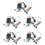 5X Automatic Irrigation Module DIY Kit Automatic Watering Module Soil Moisture Detection Automatic Water Pumping 1
