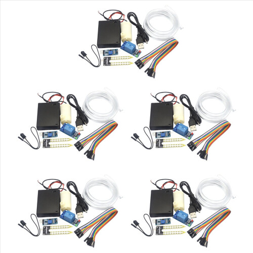 5X Automatic Irrigation Module DIY Kit Automatic Watering Module Soil Moisture Detection Automatic Water Pumping