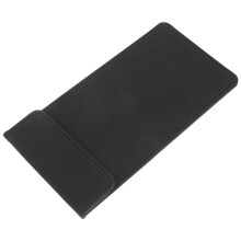 Black Guest Check Presenter with Durable Textured Fabric for Restaurants Cafes Hotels and Waitstaff