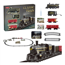 Carrozzine per bambini, set di binari a tema avventura treno con treno, gioco creativo, puzzle educativo
