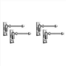 Zware poortscharnieren voor houten en metalen poorten, 8 inch J-boutscharnier, 4-pack - Ideaal voor boerderij- en schuurpoorten