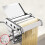 Stainless Steel Pasta Maker with Adjustable Thickness, Manual Noodle Roller Cutter for Home Kitchen 2