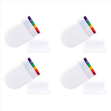 4 stuks regenbooggezichtsverf - Gay Pride Day-vlaggezichtsverf - LGBT regenboogstreepkrijt voor Gay Pride Day