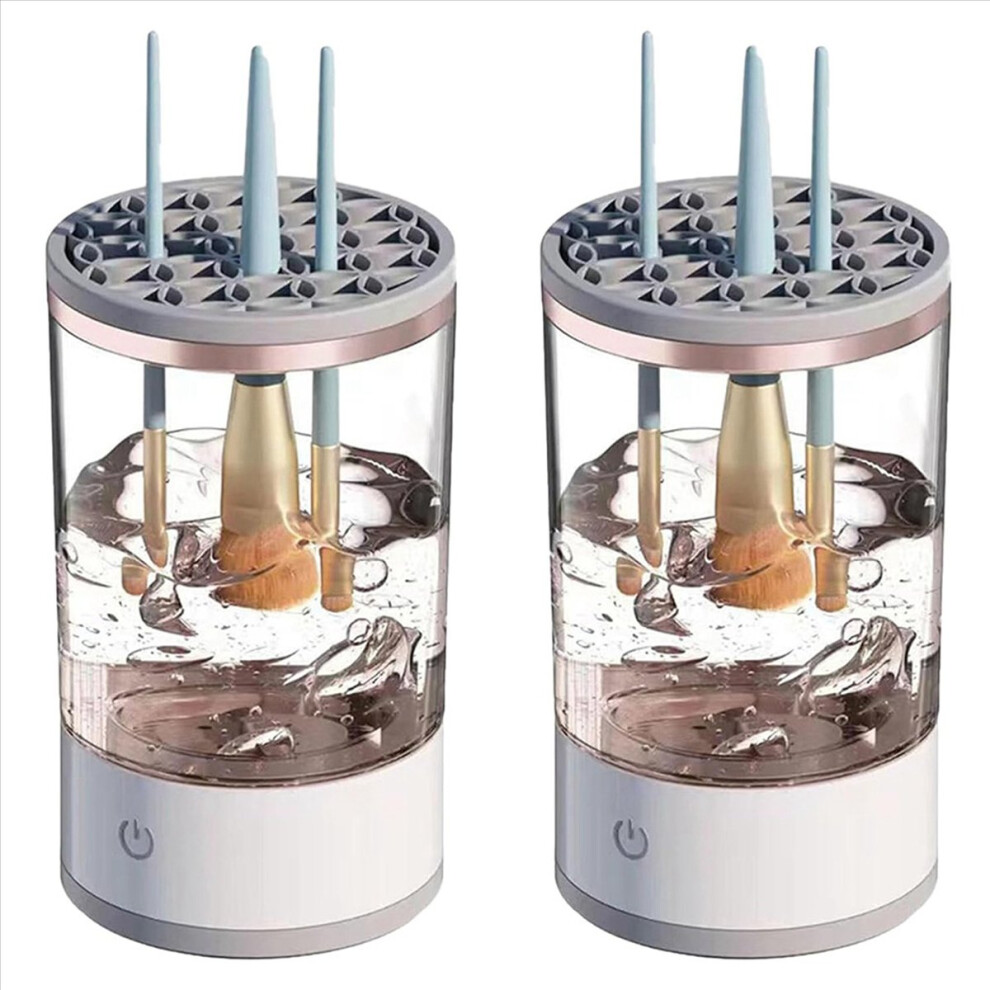 2X Cosmetic Brush Cleaner, Makeup Brush Cleaner, Electric Automatic Makeup Brush Cleaner