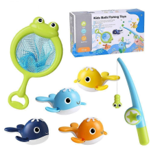 Giocattolo da bagno magnetico con ricarica, gioco di pesca interattivo in acqua