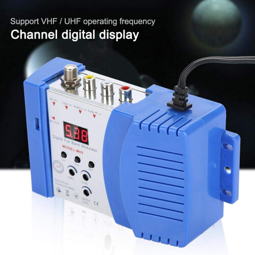 RF Modulator AV to RF Converter with Wide Frequency Coverage and Adjustable AV Output for TV 1