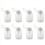 8x 150ml βερνίκια νυχιών με πλαστική αντλία, αφαίρεση μπουκαλιών, λευκό 1