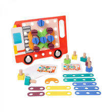 Multicolor 22.9x17.7cm Nuts & Bolts Travel Toy Tool Set for Kids Toddlers