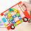 Set di dadi e bulloni multicolore 22,9x17,7 cm giocattolo da viaggio per bambini 4