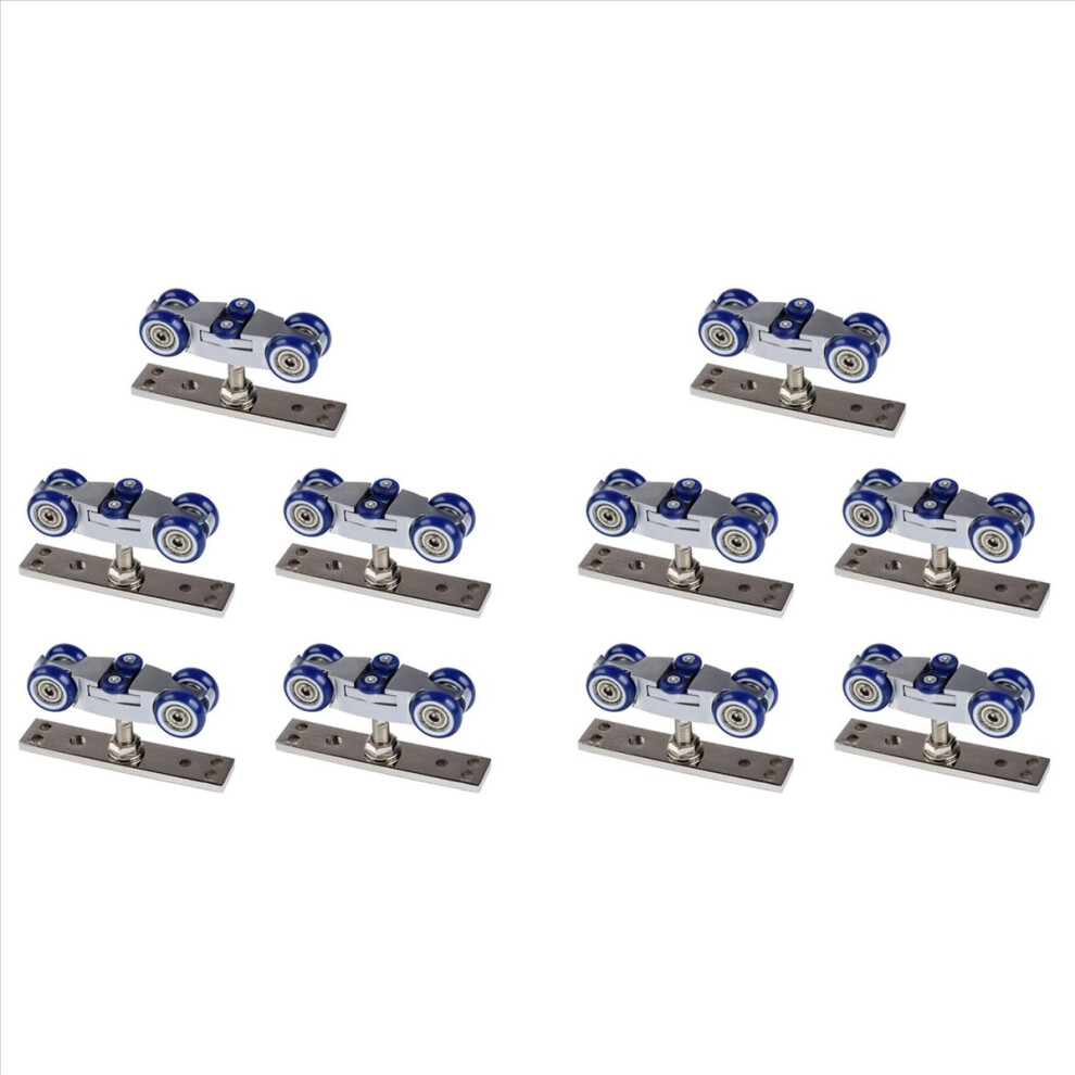 10X Bifold Door Hardware Wooden Sliding Door Pulley Furniture Hardware Wheel Barn Door Roller 4852840275980