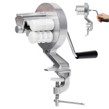 Manual Pasta Maker Aluminum Alloy Cavatelli Noodle Press with Easy Hand Crank and Multi Shape Capability