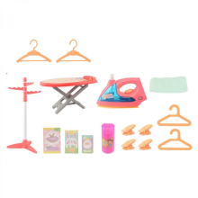 Kids Laundry Playset with Iron & Hangers, Pretend Play Toy for Boys Girls Party