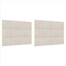 24 kusov akustických panelov, dekoratívne zvukovoizolačné panely 12 x 12 palcov, akustické panely na stenu a strop, plytká ťavia farba