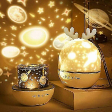 Baby Night Light Projector with 360 Rotation, 8 Songs & 6 Projection Films