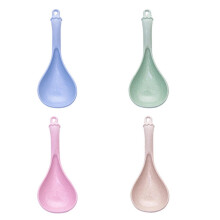 Long Handle Soup Spoons Set of 4, MultiColor EcoFriendly Tableware for Kitchen and Dining