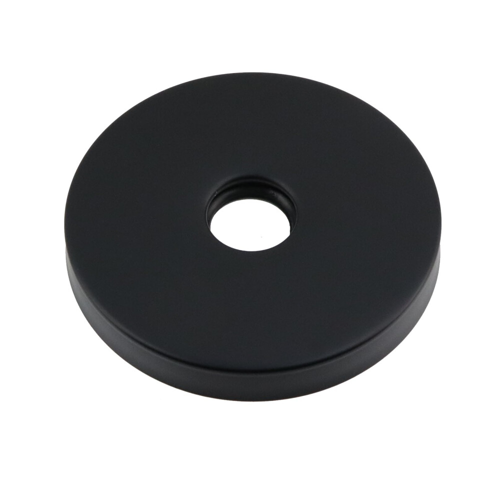 Black Shower Arm Flange Cover With Escutcheon Plate, Rustproof Stainless Steel, Seamless Gap Coverage 9001264063948