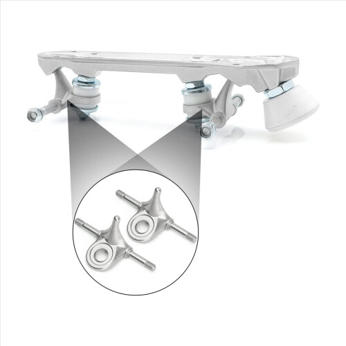 4 Pair Roller Skate Triangle Trucks,Roller Skate Plate Replacement Double Action Trucks Roller Skating Accessories 2