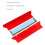 2X RAM Ψύκτρα ψύξης ψυγείου για DDR2 DDR3 DDR4 Desktop Memory Dissipation Pad Κόκκινο 7