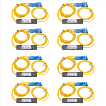 Divisor Óptico de Fibra Óptica Monomodo 8X Ftth SC UPC 1X2 PLC Acoplador Óptico Fbt